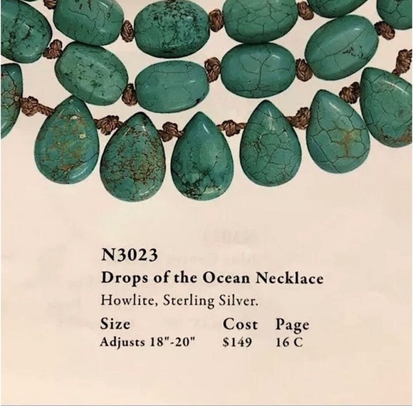 SILPADA N3023 Drops Of The Ocean Howlite Necklace NIB retired - Picture 8 of 9